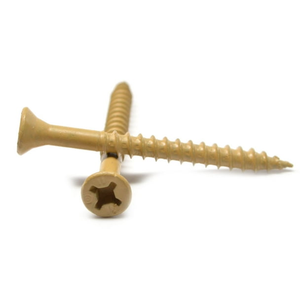 BCP Fasteners Fifty BCP90 #6 x 1 Flat Head Solid Brass Phillips Head Wood Screws 50 BCP Fasteners Fifty BCP90 #6 x 1 Flat Head Solid Brass Phillips Head Wood Screws 50